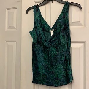 😍 Old Navy Perfect Fit tank top size zip 100% silk